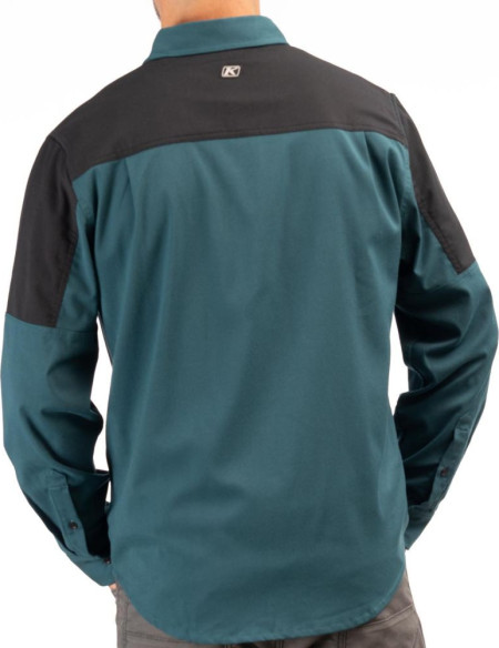 Camasa Phelps Midweight Stretch Flannel Dark Sea Black 24