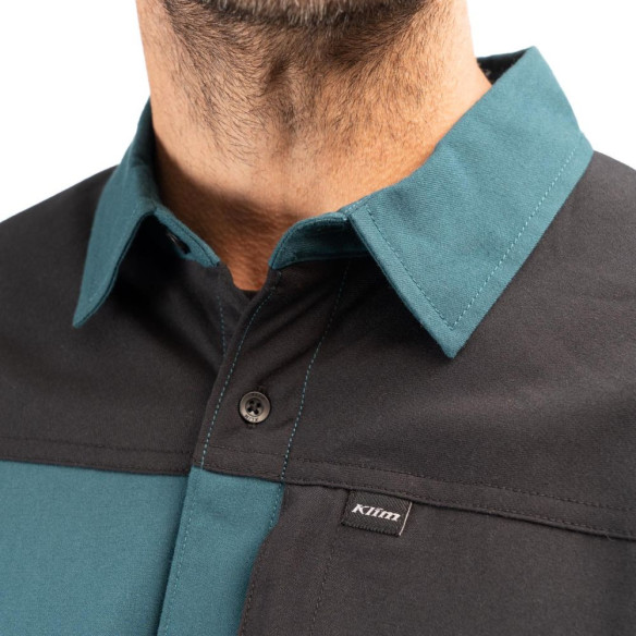 Camasa Phelps Midweight Stretch Flannel Dark Sea Black 24
