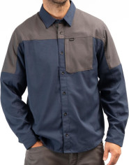 Camasa Phelps Midweight Stretch Flannel Dress Blues Asphalt 24