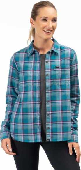 Camasa Dama Sunlight Trail Midweight Flannel Deep Lagoon Raspberry Radiance 24