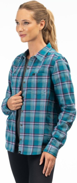 Camasa Dama Sunlight Trail Midweight Flannel Deep Lagoon Raspberry Radiance 24