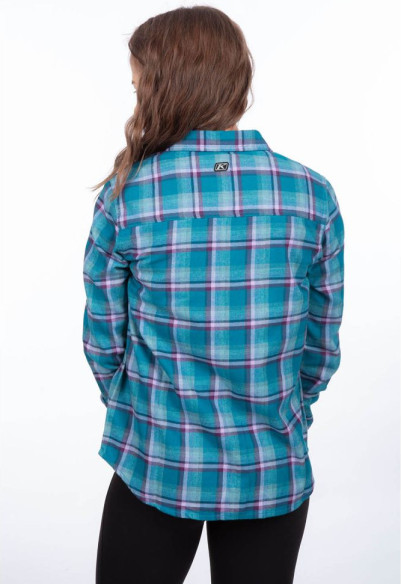 Camasa Dama Sunlight Trail Midweight Flannel Deep Lagoon Raspberry Radiance 24