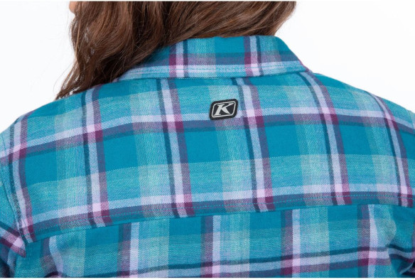 Camasa Dama Sunlight Trail Midweight Flannel Deep Lagoon Raspberry Radiance 24