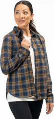 Camasa Dama Sunlight Trail Midweight Flannel Dress Blues Mock Orange 24