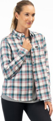 Camasa Dama Sunlight Trail Midweight Flannel Snow White Raspberry Radiance 24