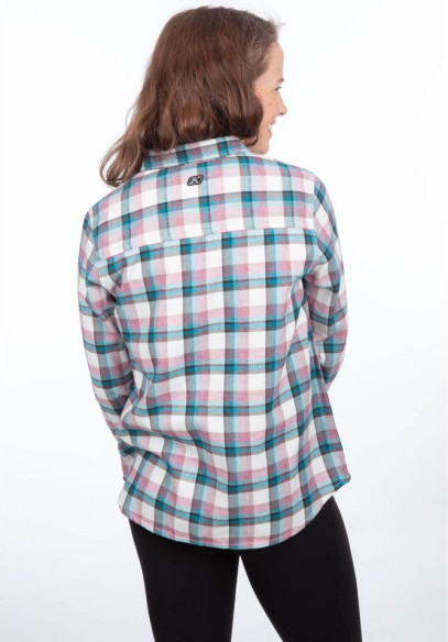 Camasa Dama Sunlight Trail Midweight Flannel Snow White Raspberry Radiance 24