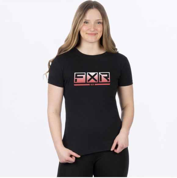 Tricou Moto/Enduro Dama Podium Premium Black/Muted Melon 24
