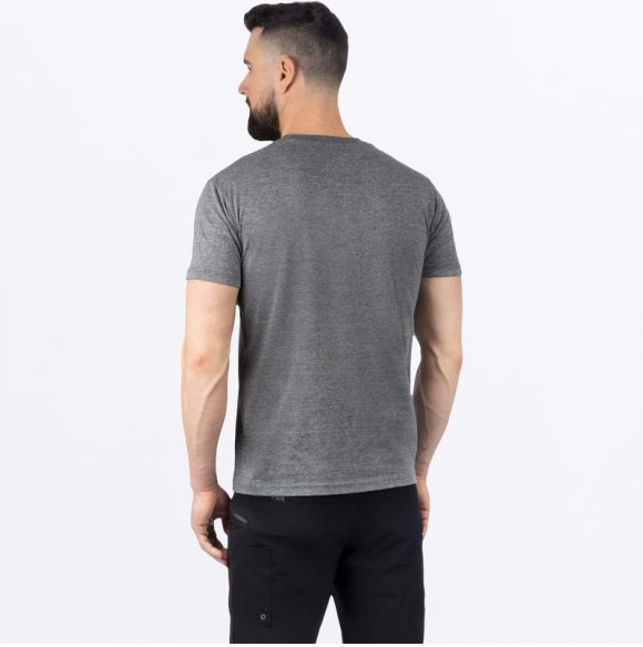 Tricou Moto MX/Enduro Race Division Premium Charcoal Heather/Hi-Vis 24