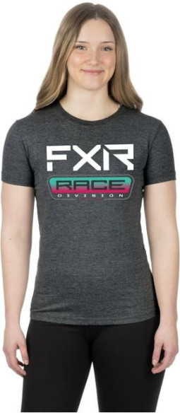 Tricou Dama Race Division Premium Char Hthr/ Mint-Razz 24