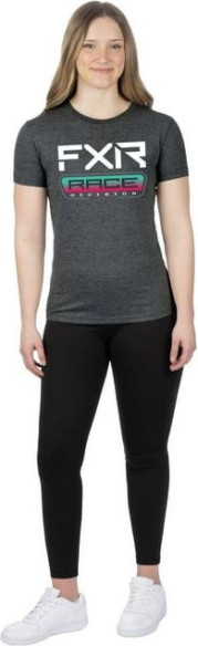 Tricou Dama Race Division Premium Char Hthr/ Mint-Razz 24