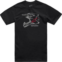 Tricou MX Helmet SS Black 24