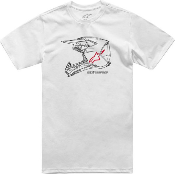 Tricou MX Helmet SS White 24