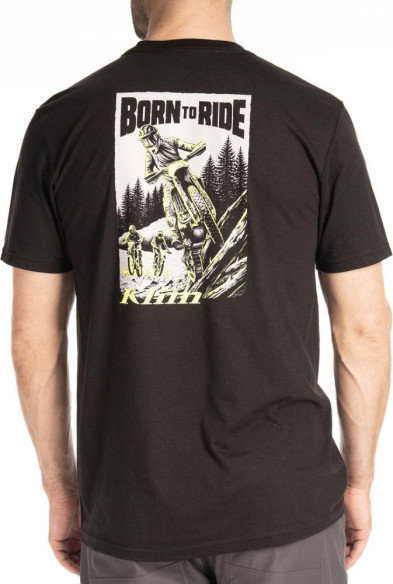 Tricou Saddle Mountain Tri-blend Black/Hi-Vis 24