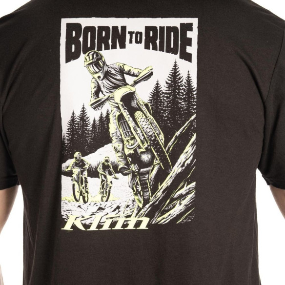 Tricou Saddle Mountain Tri-blend Black/Hi-Vis 24