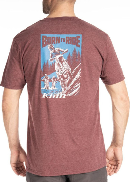 Tricou Saddle Mountain Tri-blend Maroon Frost/Imperial Blue 24