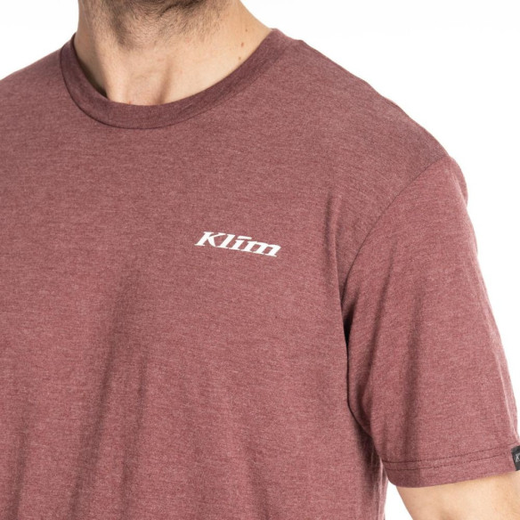 Tricou Saddle Mountain Tri-blend Maroon Frost/Imperial Blue 24