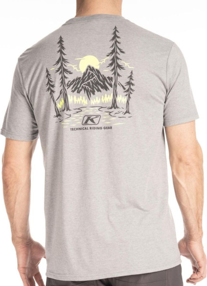 Tricou Hawley Tri-blend Heathered Gray/Hi-Vis 24