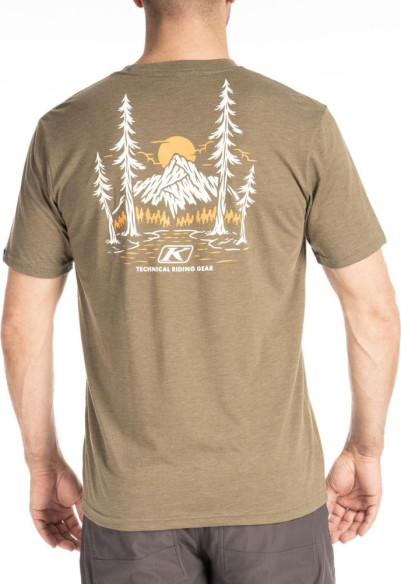 Tricou Hawley Tri-blend Military Green Frost/Russet Orange 24