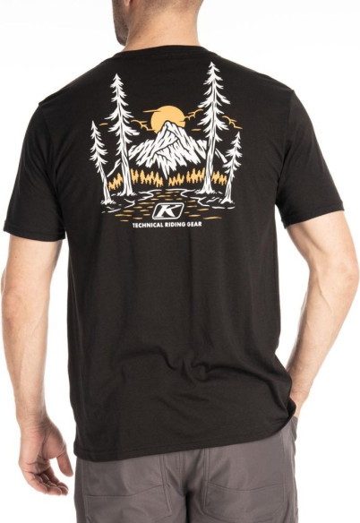 Tricou Hawley Tri-blend Black/Russet Orange 24