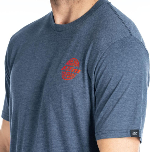 Tricou Live to Ride Tri-blend Navy Frost/Strike Orange 24