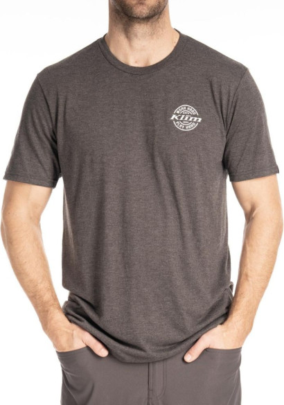 Tricou Live to Ride Tri-blend Heathered Charcoal/White 24