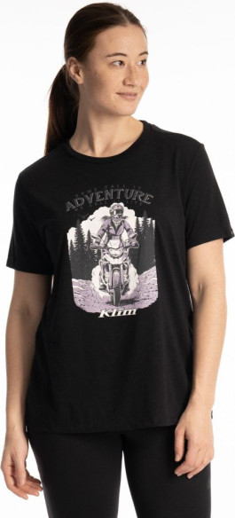 Tricou Adventure Tri-blend Black/Wisteria 24