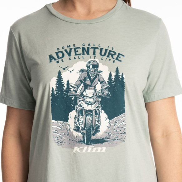 Tricou Adventure Tri-blend Dusty Blue/Deep Lagoon 24