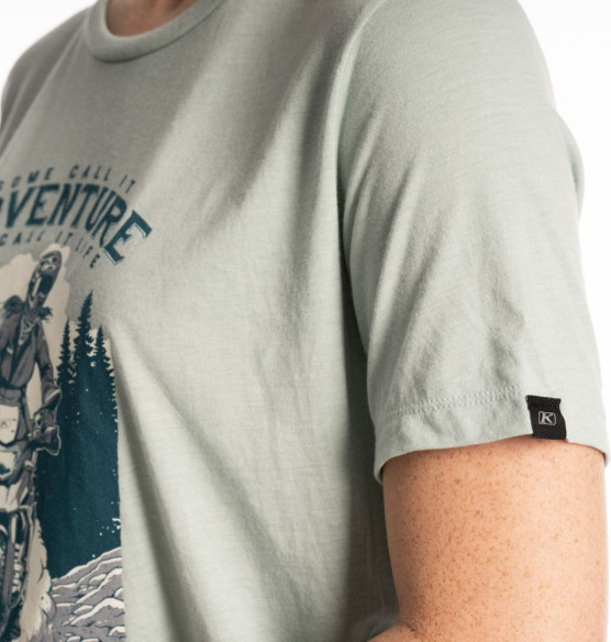 Tricou Adventure Tri-blend Dusty Blue/Deep Lagoon 24