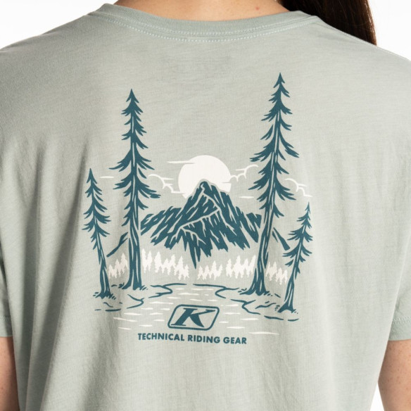 Tricou Canyon Tri-blend Dusty Blue/Deep Lagoon 24