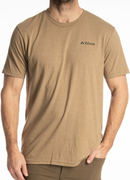 Tricou Frontier Tri-blend Coyote Brown Heather/Asphalt 25