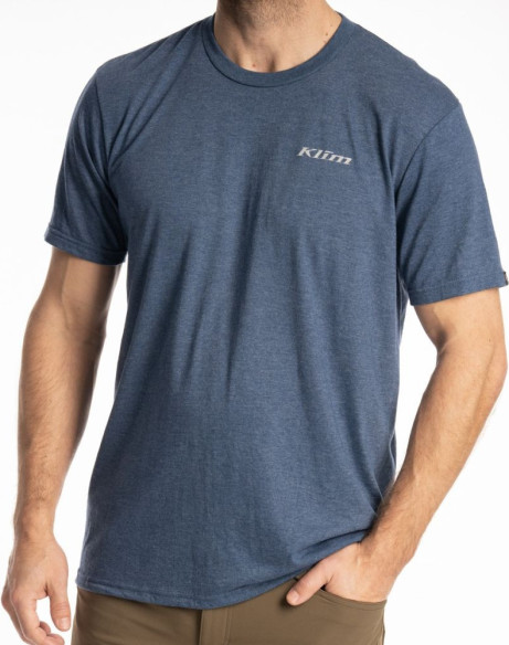 Tricou Frontier Tri-blend Heathered Neptune/Peyote 25