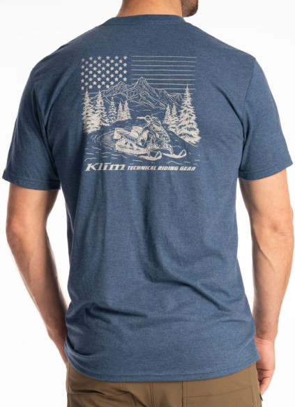 Tricou Frontier Tri-blend Heathered Neptune/Peyote 25