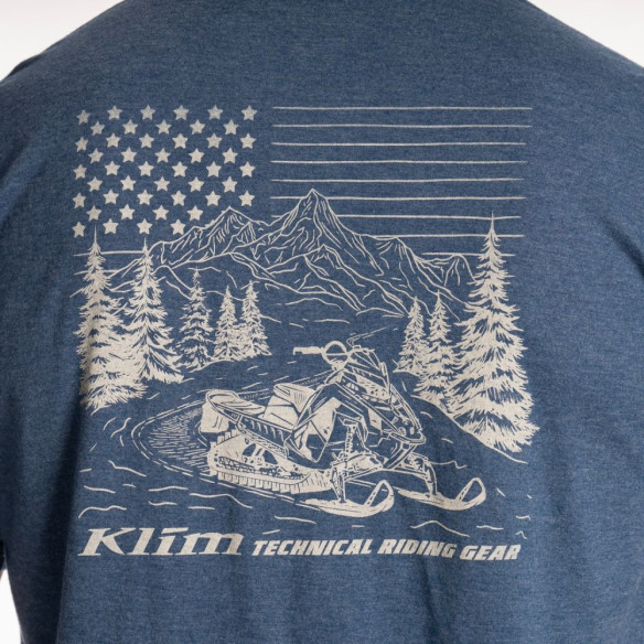 Tricou Frontier Tri-blend Heathered Neptune/Peyote 25