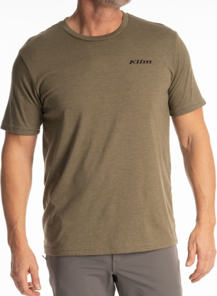 Tricou Frontier Tri-blend Military Green Frost/Black 25