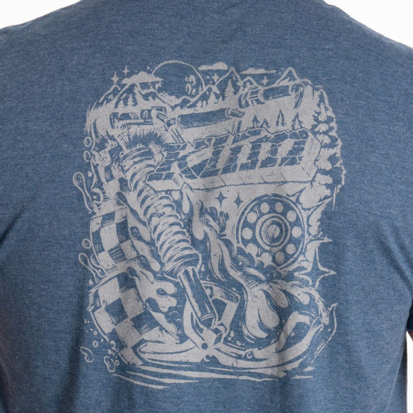 Tricou Guts N' Glory Tri-blend Heathered Neptune/Monument 25