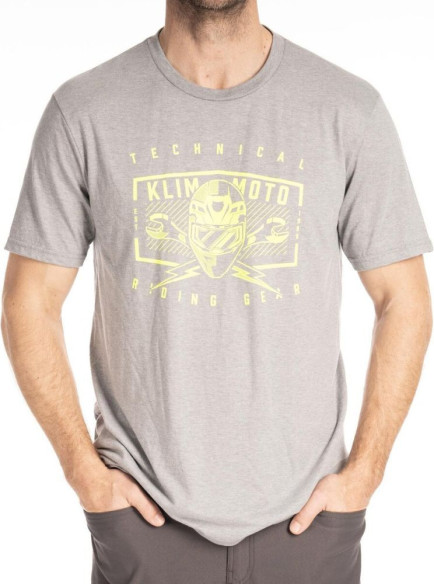 Tricou Petrol Tri-blend Heathered Gray/Hi-Vis 25