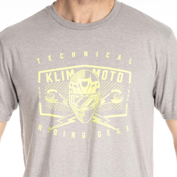 Tricou Petrol Tri-blend Heathered Gray/Hi-Vis 25