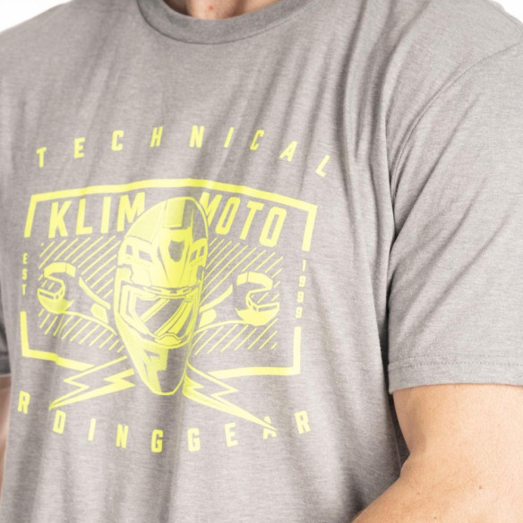 Tricou Petrol Tri-blend Heathered Gray/Hi-Vis 25