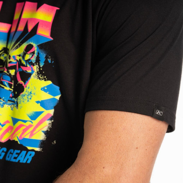 Tricou Snowcrest Tri-blend Black/Hi-Vis 25