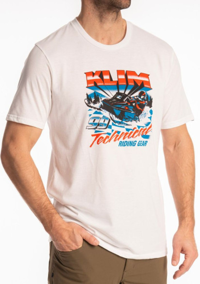 Tricou Snowcrest Tri-blend White/Imperial Blue 25