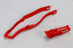 Set ghidaj si patina lant Honda CRF 450 13-16 Rosu