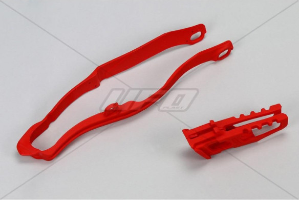 Set ghidaj si patina lant Honda CRF 450 13-16 Rosu
