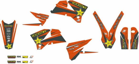 Kit Grafica Rockstar Energy Orange/black/yellow 2526l
