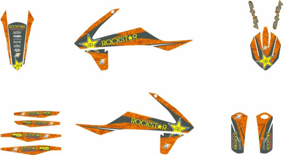 Kit Grafica Rockstar Energy + Husa Sa Ktm 8541l