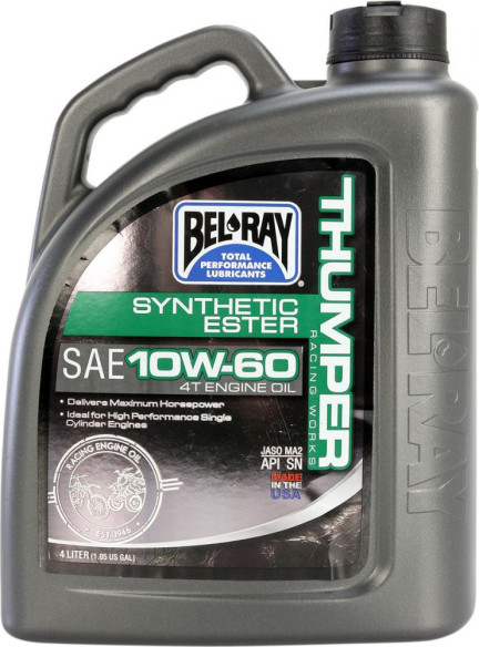 Ulei de motor THUMPER RACING WORKS SYNTHETIC ESTER 4T 10W-60 4 l