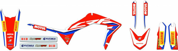 Kit Grafica Replica 2146r18 Honda CRF R/L/RX 17-21'