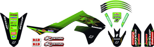 Kit Grafica Replica 2425r11 Kawsaki KX F 19-20'