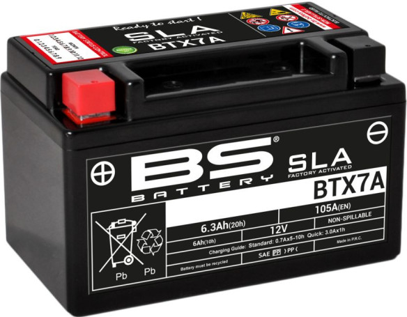 Baterie Moto Btx7a SLA 12v 105A 300672