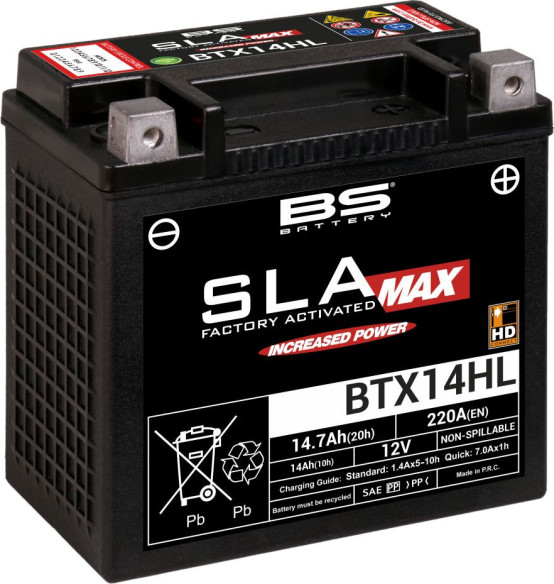 Baterie Moto Btx14hl SLA Max 12v 220A 300882