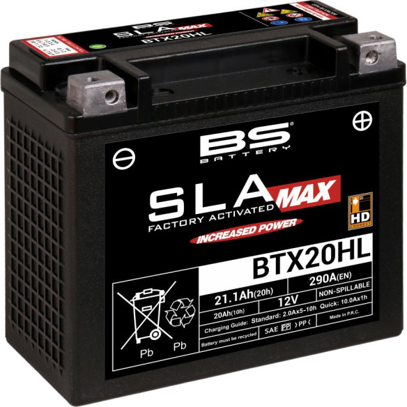 Baterie Moto Btx20hl SLA Max 12v 290A 300883